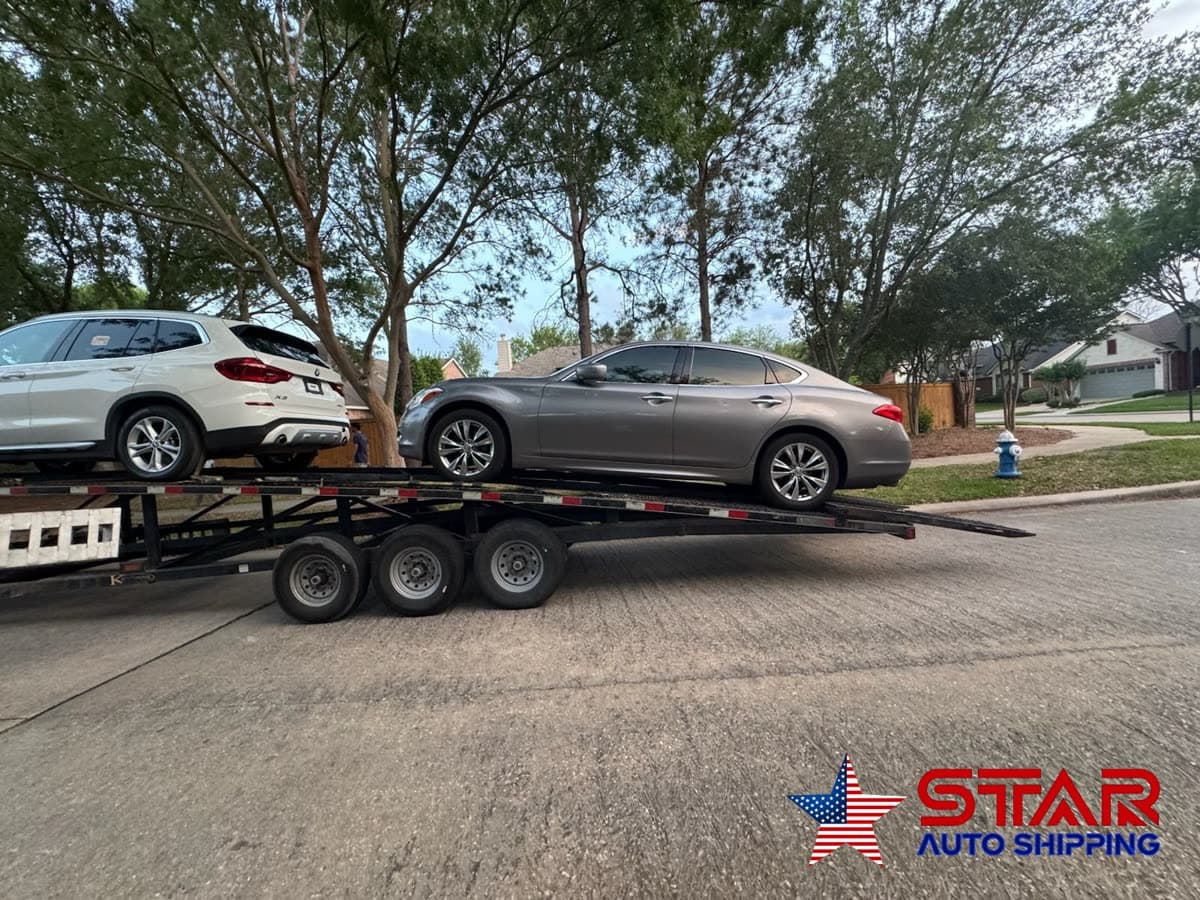 Sedan being transported from Katy, TX to Columbia, SC