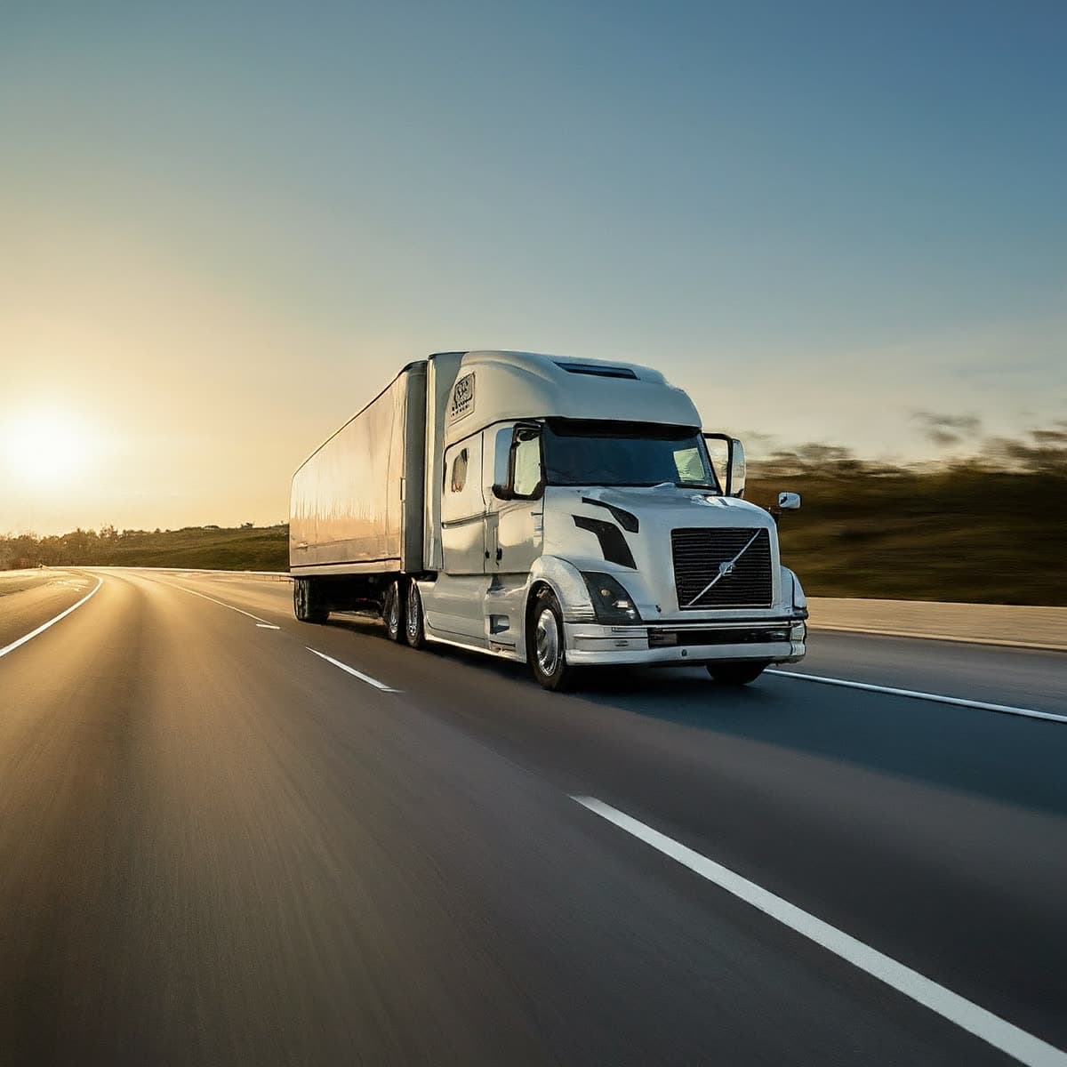 Enclosed auto transport carrier delivering a vehicle