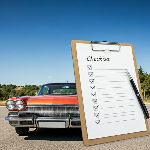 Checklist for preparing a vehicle before auto transport pickup