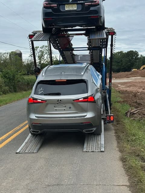 2020 Lexus NX300 shipped from Grand Prairie, Texas to Midland, Virginia by open auto transport