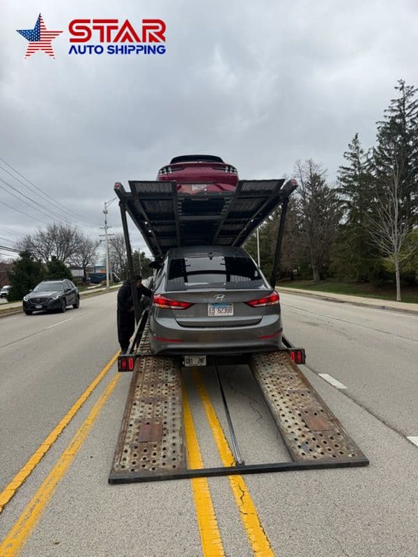 Open-carrier vehicle transport from Schaumburg, Illinois to Miami, Florida